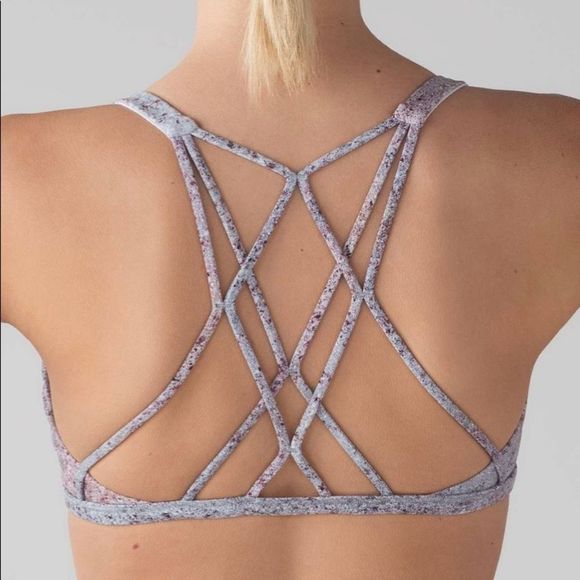 Lululemon free to be zen bra size 4 in summer haze multi good condition - Picture 4 of 5